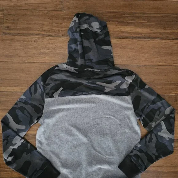 AEROPOSTALE camouflage HOODED SWEATSHIRT gray - Picture 6 of 7
